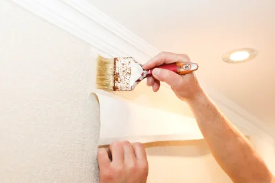 Pose de papier peint à Angles-sur-l'Anglin — revêtements muraux et toiles de verre